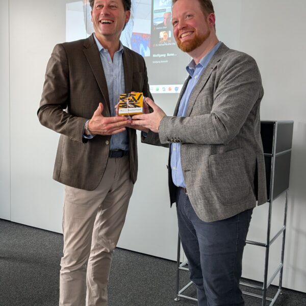 Denis Duhme von Die WEINREFERENTEN und Florian Koch vom DWI nach dem Vortrag