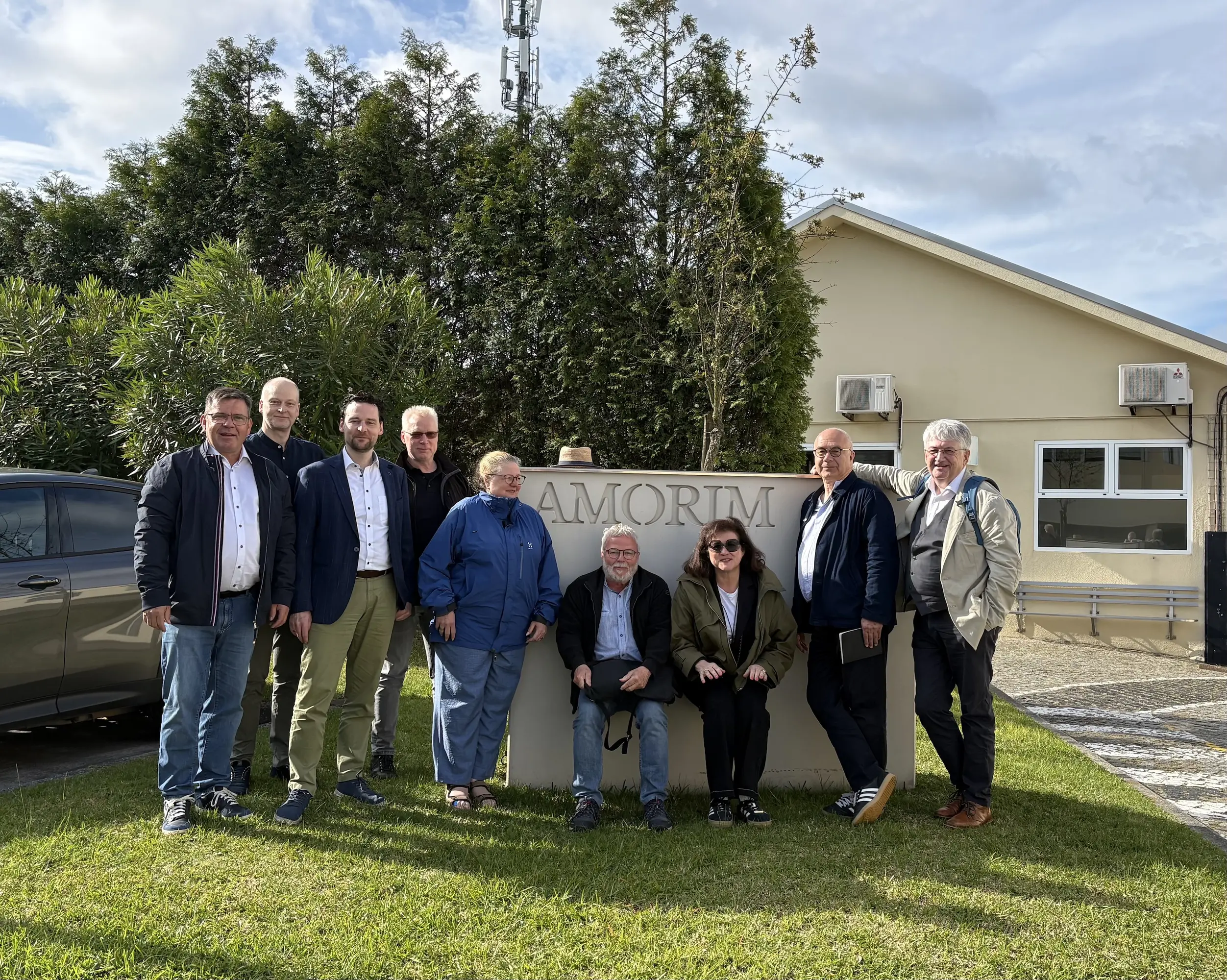 Reisegruppe der Weinreferenten bei der Portugal-Expedition des Deutschen Kork-Verbands